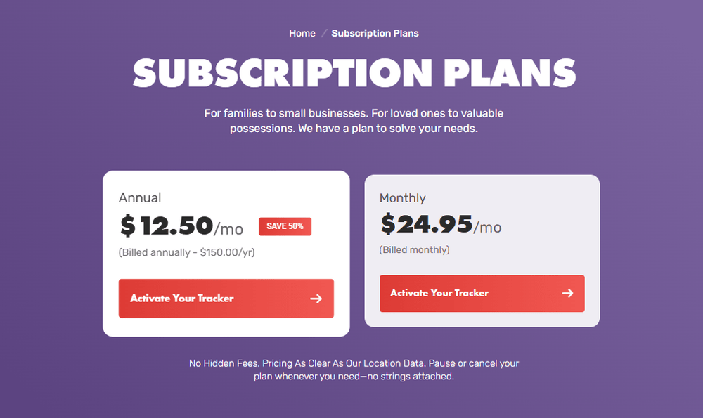Image providing detail on subscription costs. $12.50 per month if billed annually or $24.95 per month if billed monthly.