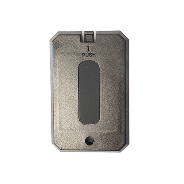 Magnetic black device backing on a white background