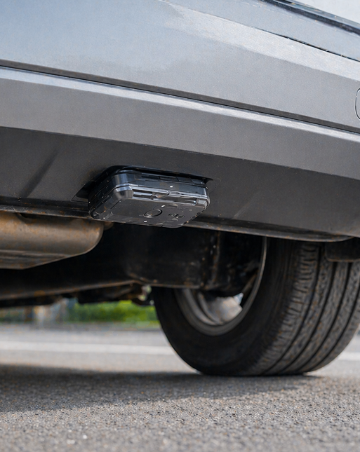 Underneath the bumper