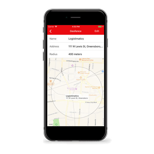 iOS GPS Tracking geofence